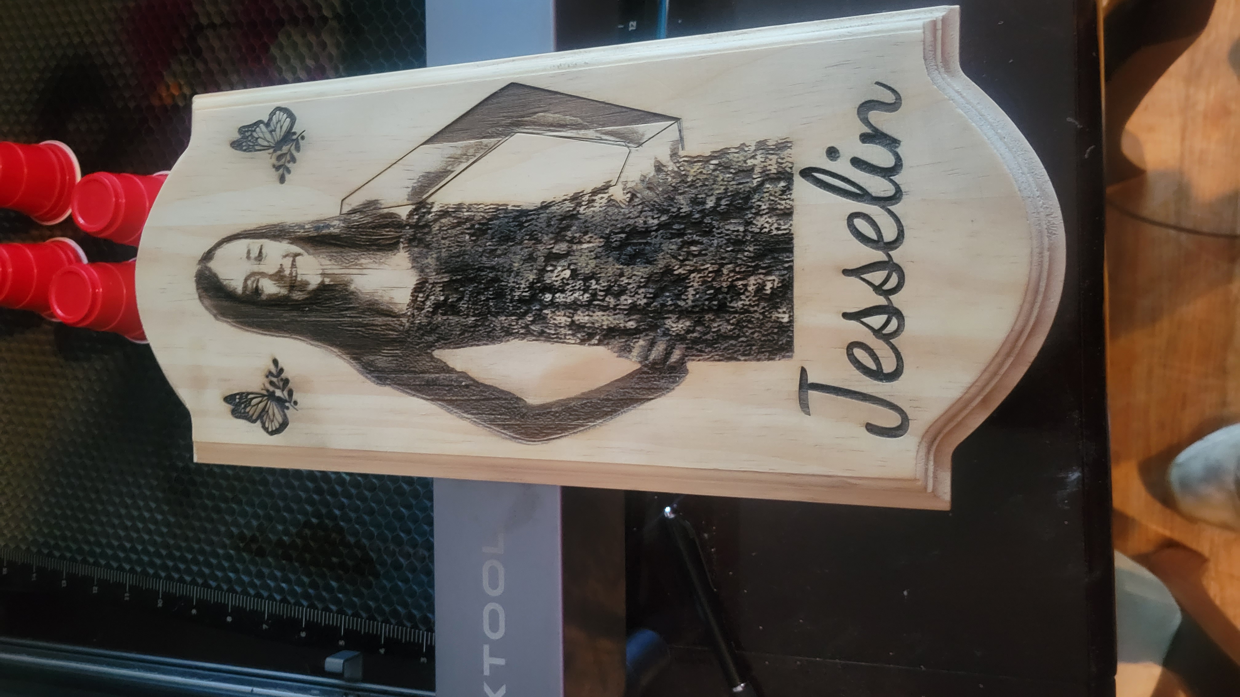 Custom wooden cutting board